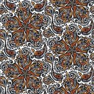 Seamless ornate floral pattern N10