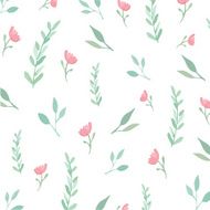 Flowers and leaves pattern N4