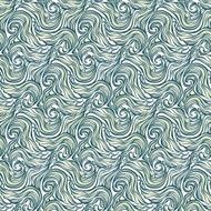 Seamless abstract hand-drawn curly pattern with waves and swirls N2