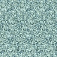 Seamless abstract hand-drawn curly pattern with waves and swirls N5