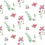 Flowers and leaves pattern N5