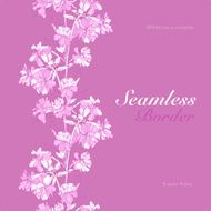 Seamless floral border N3