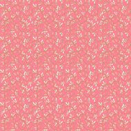 seamless line pink tender floral pattern