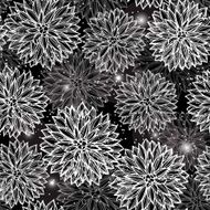 Seamless pattern with flowers Dahlia N13