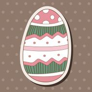 easter painting egg theme elements vector eps N129