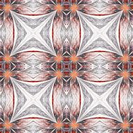 Symmetrical flower pattern in stained-glass window style on light N5