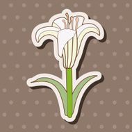 flower theme elements vector eps N177