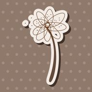 flower theme elements vector eps N188