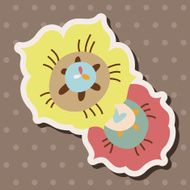 flower theme elements vector eps N197