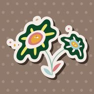 flower theme elements vector eps N202