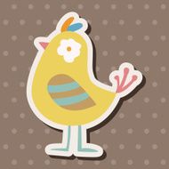 bird cartoon theme elements vector eps N131