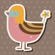 bird cartoon theme elements vector eps N133