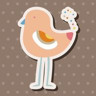 bird cartoon theme elements vector eps N136
