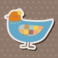 bird cartoon theme elements vector eps N137