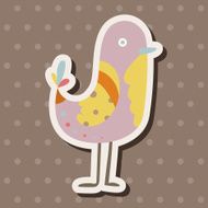 bird cartoon theme elements vector eps N140