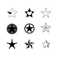 Vector of mix Star icon N2