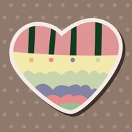 love heart cartoon elements vector eps N62