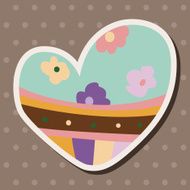 love heart cartoon elements vector eps N69
