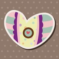 love heart cartoon elements vector eps N71