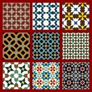 Moorish Seamless Pattern Set One