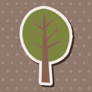 plant tree flat icon elements eps10 N6
