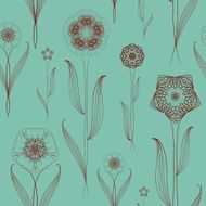 delicate seamless floral pattern background N2