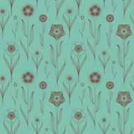 delicate seamless floral pattern background N3