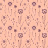 delicate seamless floral pattern background N5