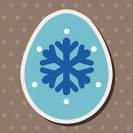 easter egg flat icon elements background eps10 N25