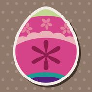 easter egg flat icon elements background eps10 N26