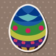 easter egg flat icon elements background eps10 N27