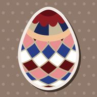 easter egg flat icon elements background eps10 N29