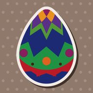 easter egg flat icon elements background eps10 N30