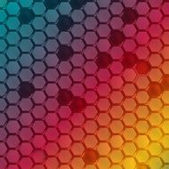 Vector Abstract hexagon shape design template N2