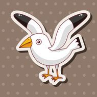 bird cartoon theme elements vector eps N147