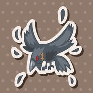 bird crow cartoon theme elements vector eps N4
