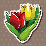 flower theme elements vector eps N207