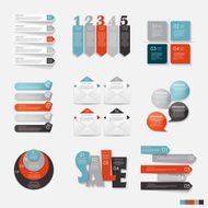 Collection of Infographic Templates for Business Vector Illustra N162