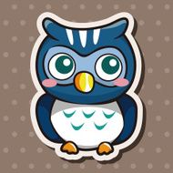 owl cartoon theme elements vector eps N57