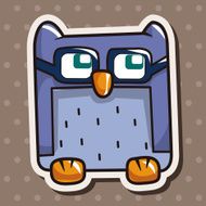 owl cartoon theme elements vector eps N59