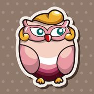 owl cartoon theme elements vector eps N62