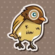 bird cartoon theme elements vector eps N153