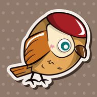 bird cartoon theme elements vector eps N154