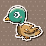bird cartoon theme elements vector eps N156