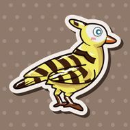 bird cartoon theme elements vector eps N157