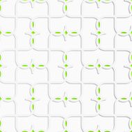 3D colored grid with green