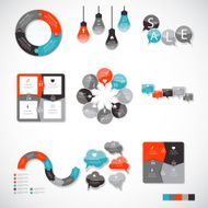 Collection of Infographic Templates for Business Vector Illustration N60