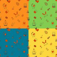 Easter Seamless Pattern N37