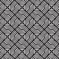 Abstract wicker pattern black and white seamless vector pattern