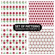 set of 4 vector seamless patterns N3